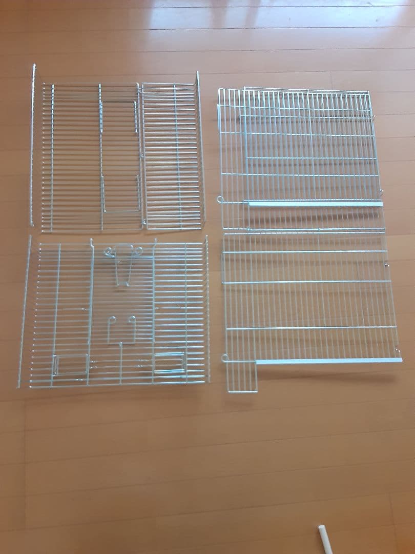 鳥かご HOEI 465オカメ ホワイト オカメ 中型インコ オウム 銀メッキ