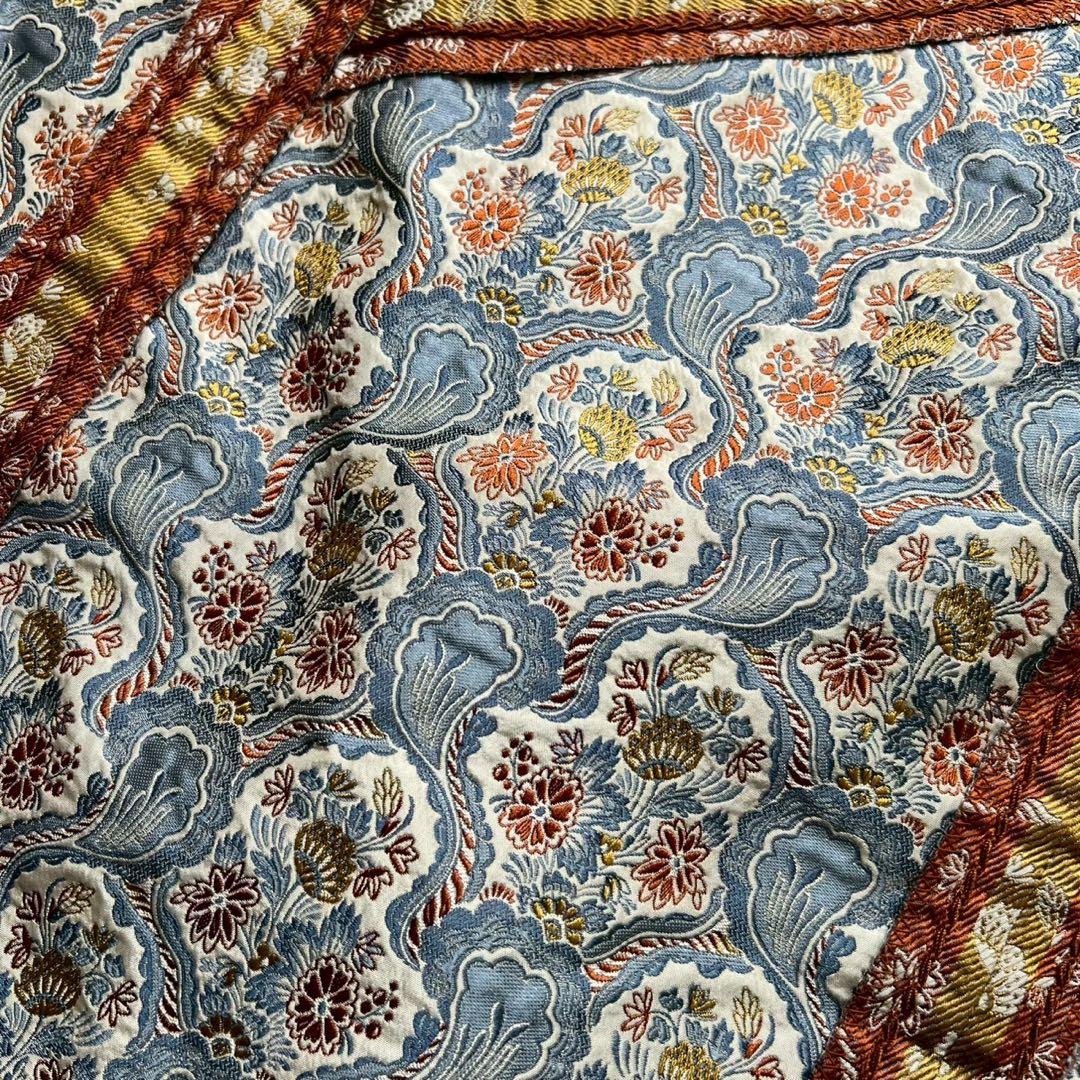 PRADA 高級シルク フラワージャガード ゴブラン織り タイトスカート 40