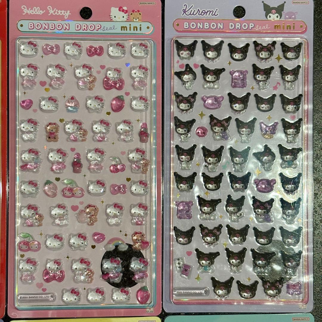 【正規品】サンリオ ボンボンドロップシール mini 8種類 コンプリート②