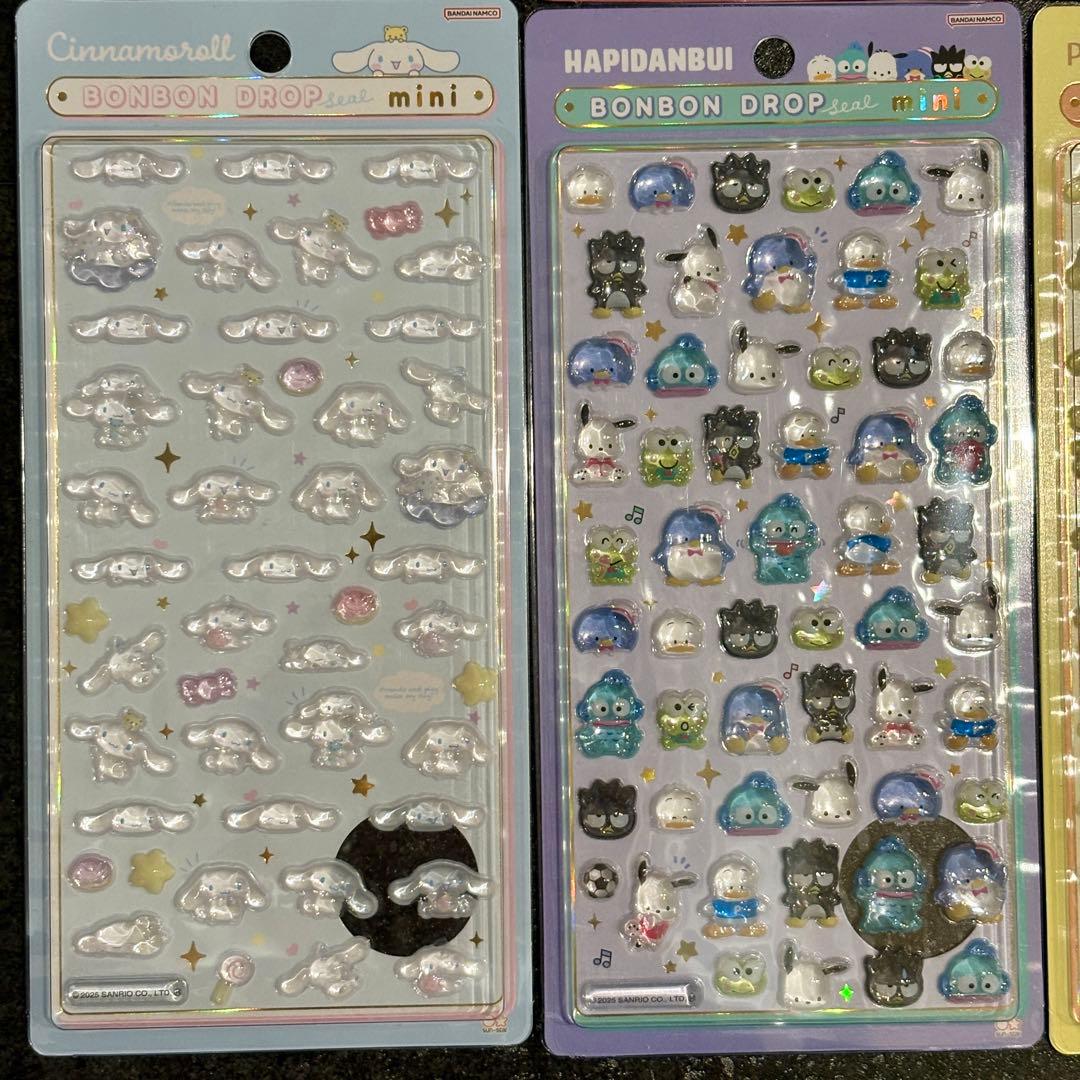 【正規品】サンリオ ボンボンドロップシール mini 8種類 コンプリート②