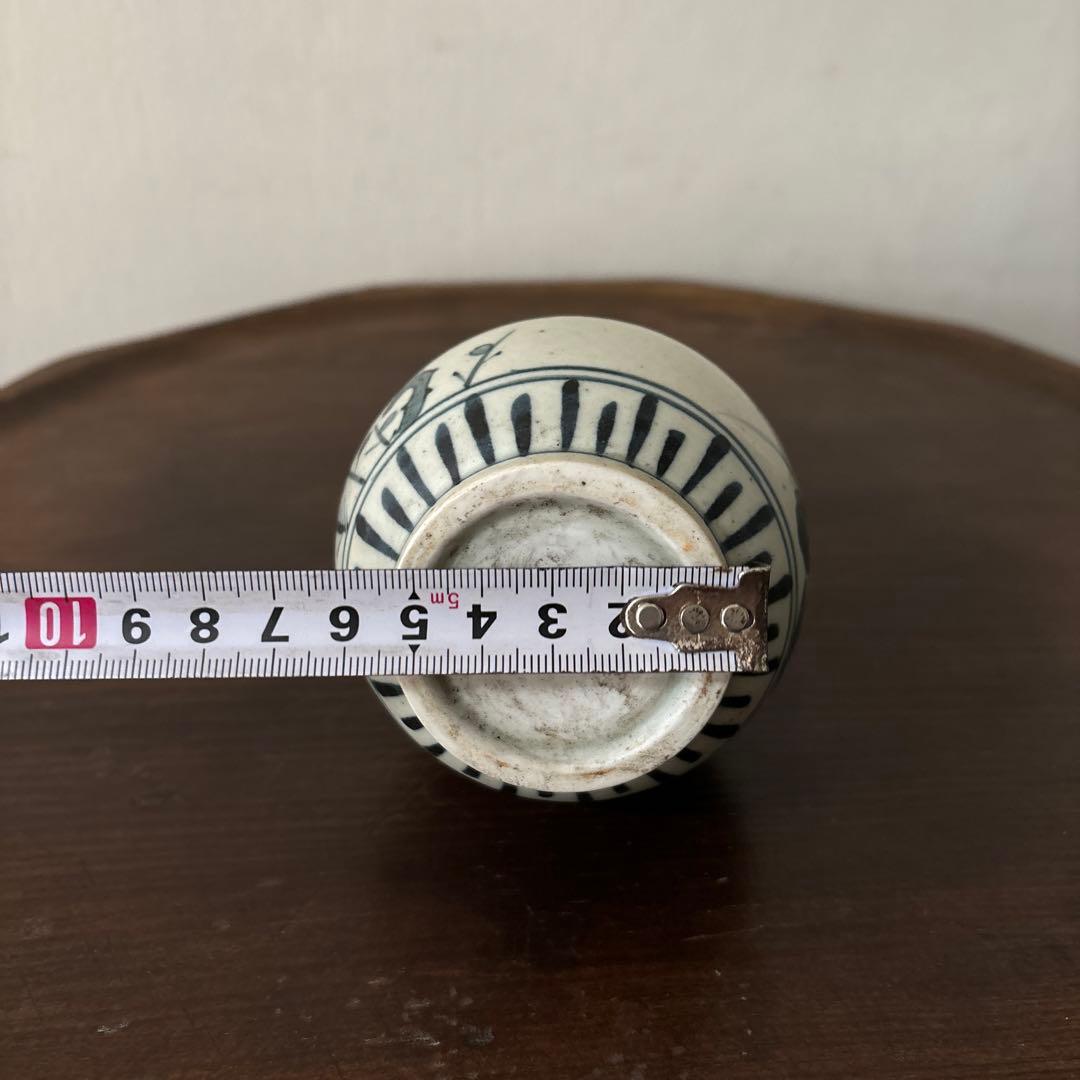 伊万里染付　徳利　一輪挿し　古道具　アンティーク　骨董　古美術　花器　傷　検李朝