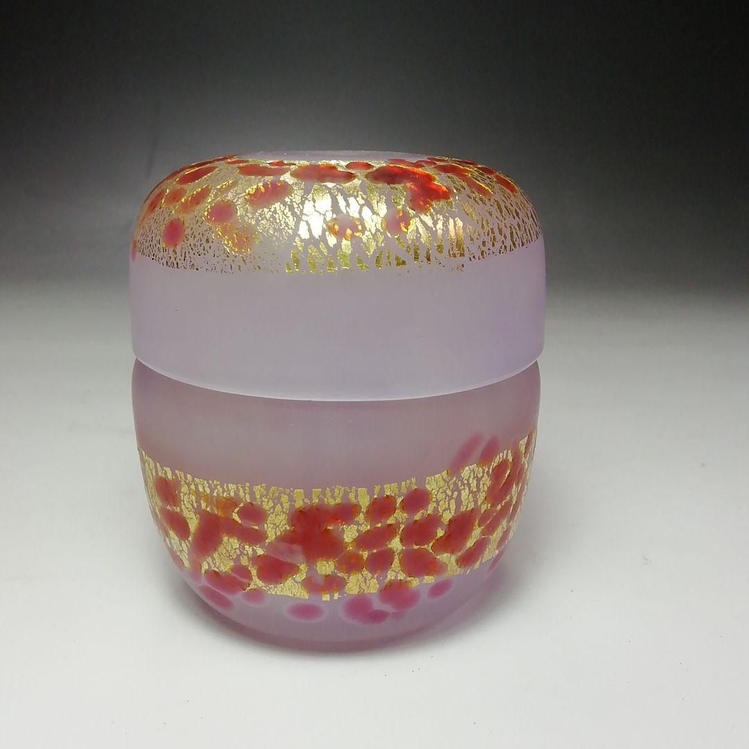 Ｓ６６６　棗　『ぎやまん』『北一硝子』『茶入』　共箱　茶道具