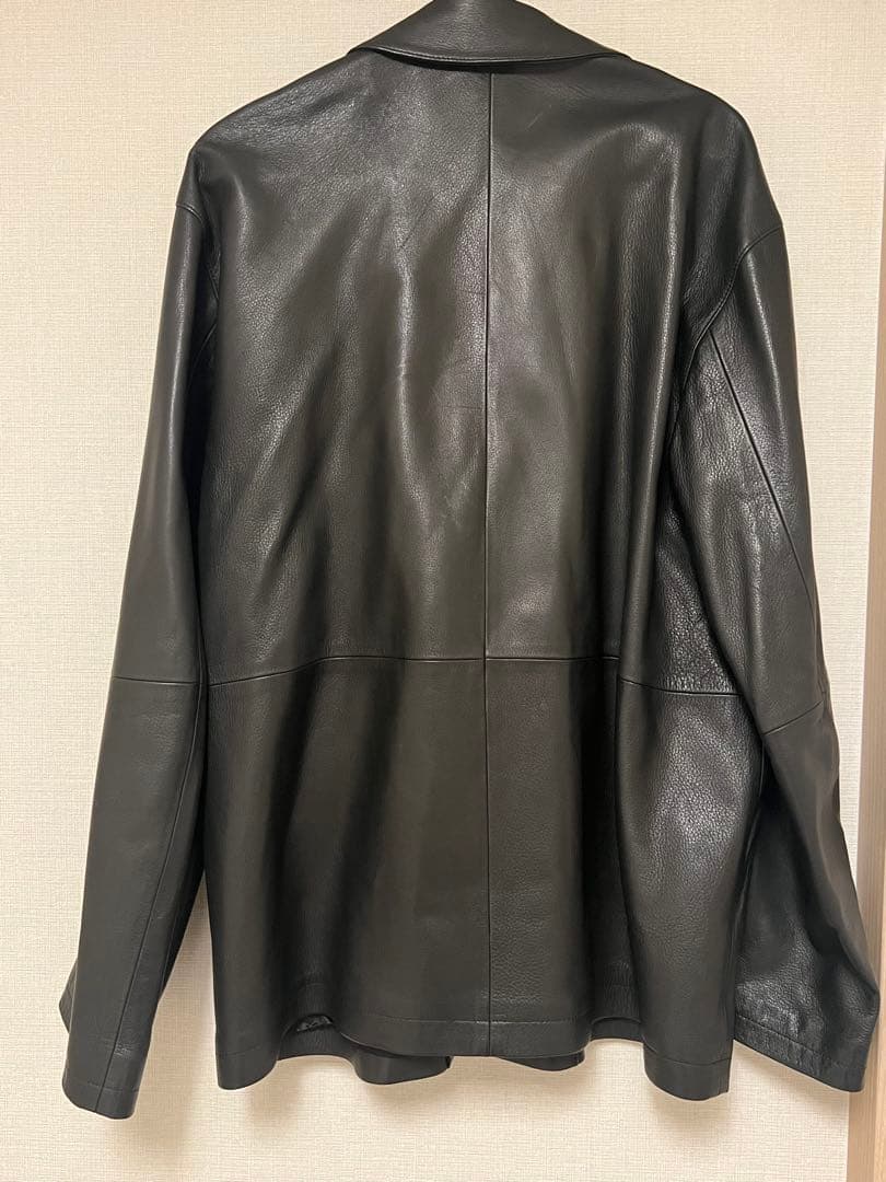 【まる】AURALEE レザージャケット ５ブラック ゴートスキン 本革