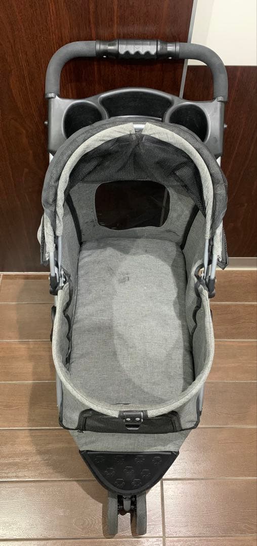 ワンタッチ 折りたたみ ペット キャリー カート バギー 犬 猫 多頭 3輪