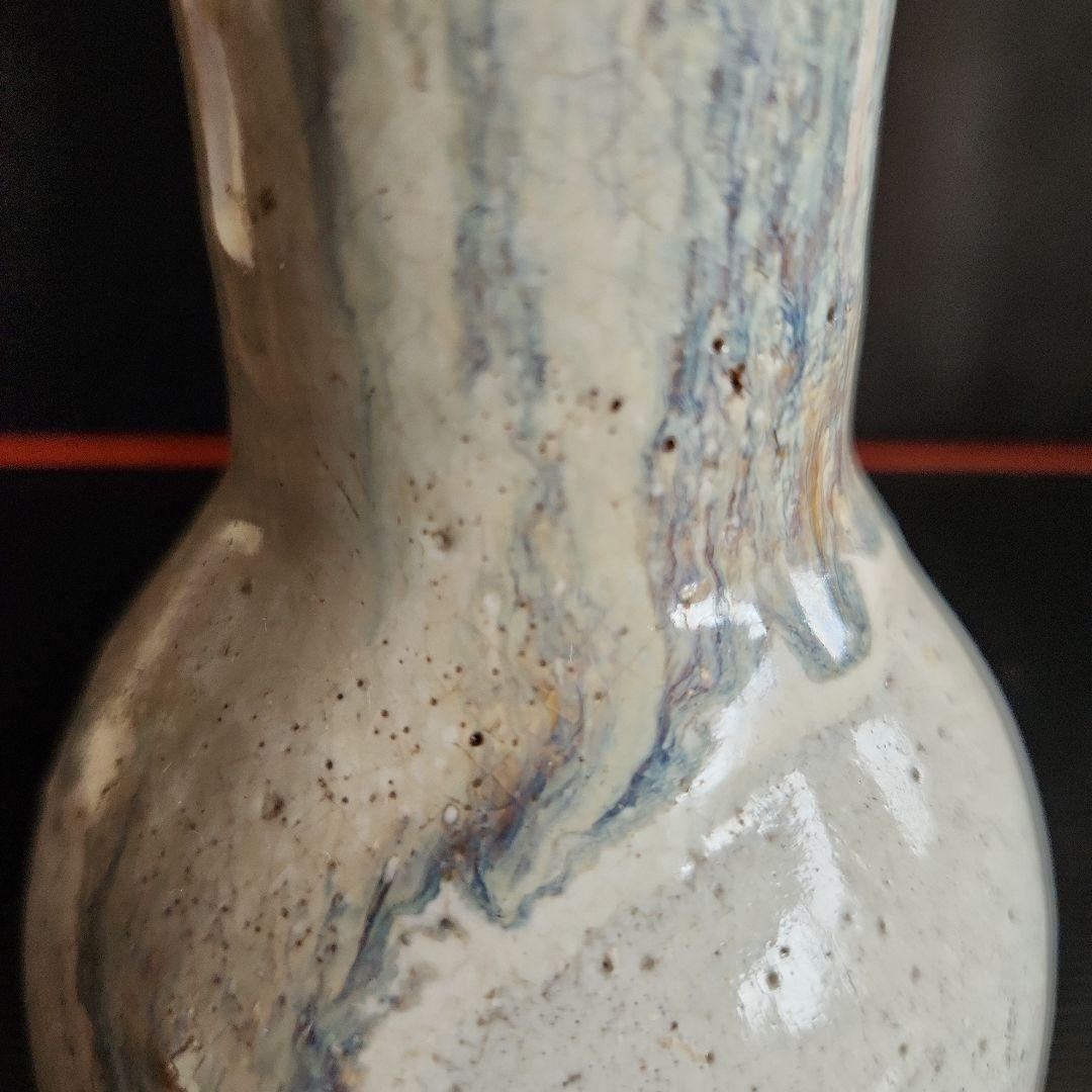 江戸末期の頃高取焼き花入れ