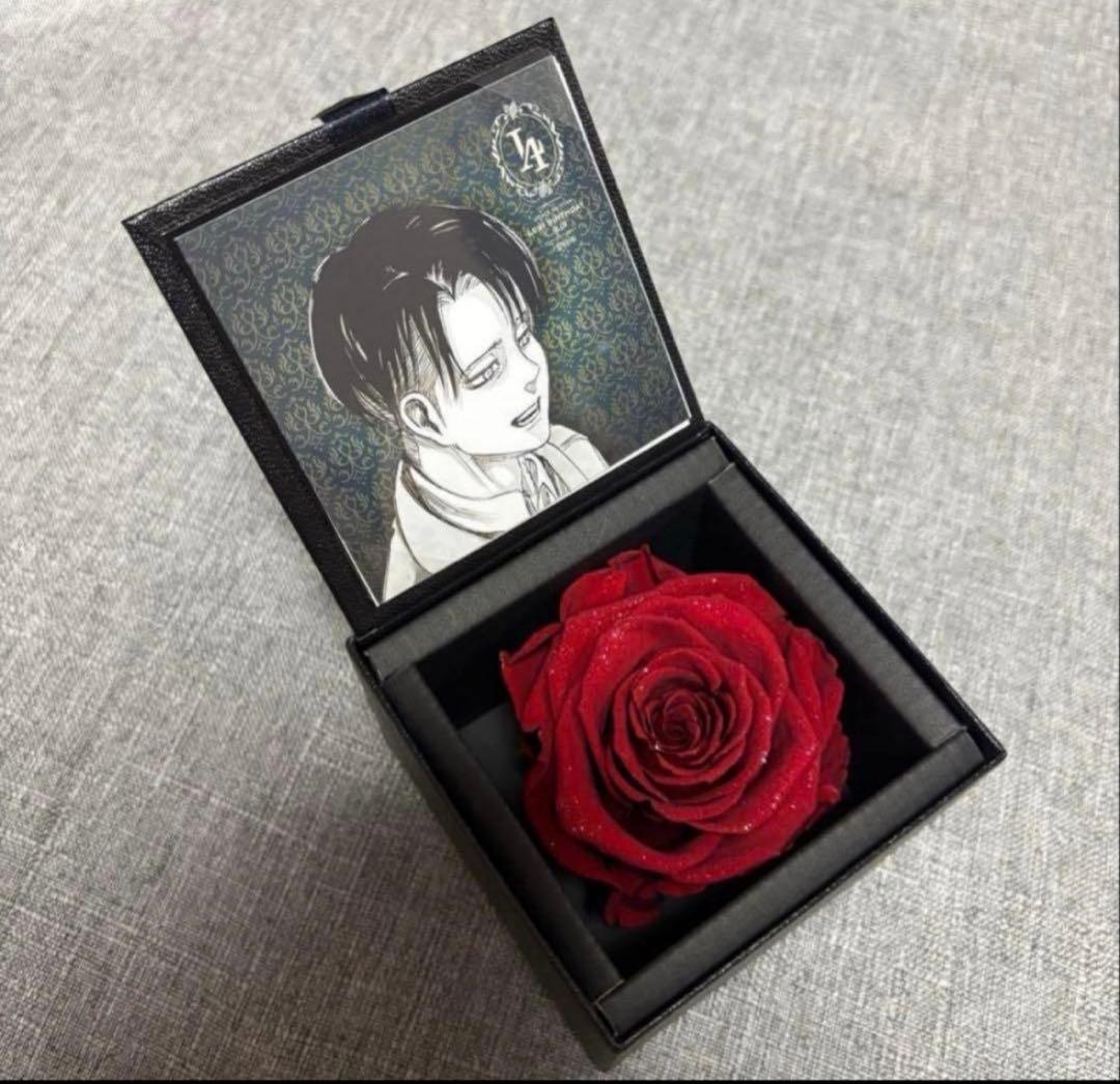 進撃の巨人 リヴァイ アニーク バースデー プリザーブドフラワー ブロマイド