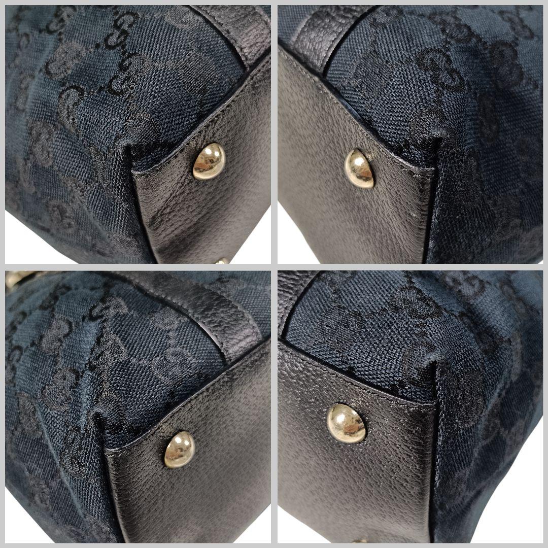 美品♪︎GUCCI ショルダーバッグ アビーライン キャンバス レザー GG柄