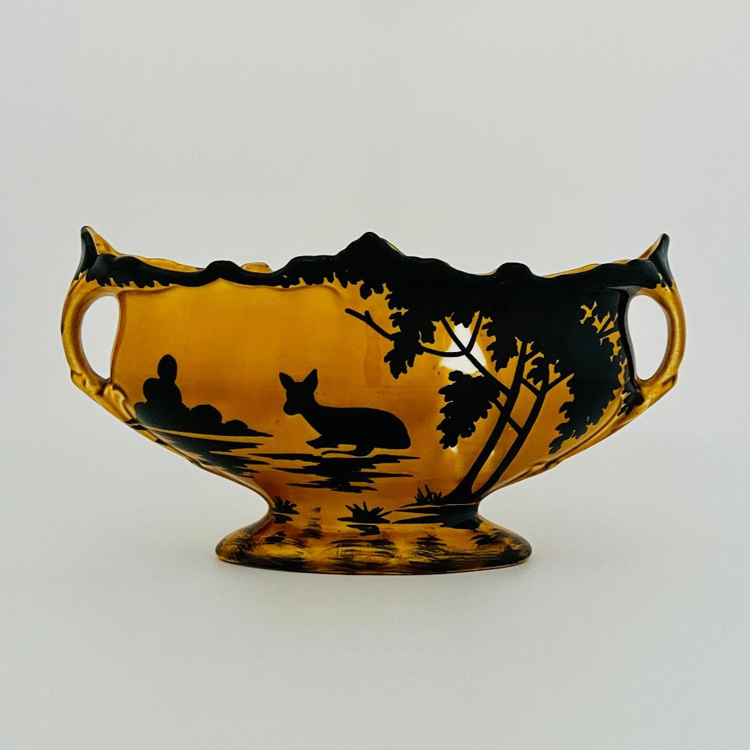 Orchies　フランス陶器　アールヌーボー　フラワーベース　陶器鉢　花瓶