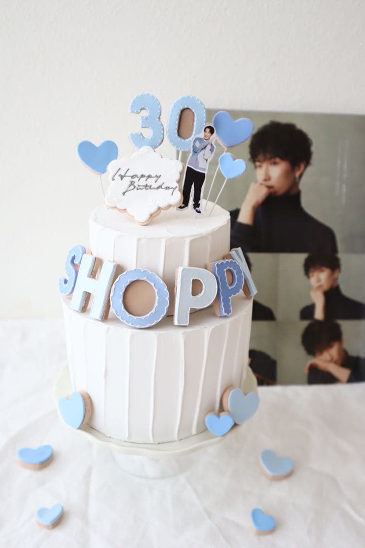 ハンドメイド☆オーダーページ　アイシングクッキー 風ケーキトッパー　推しケーキ