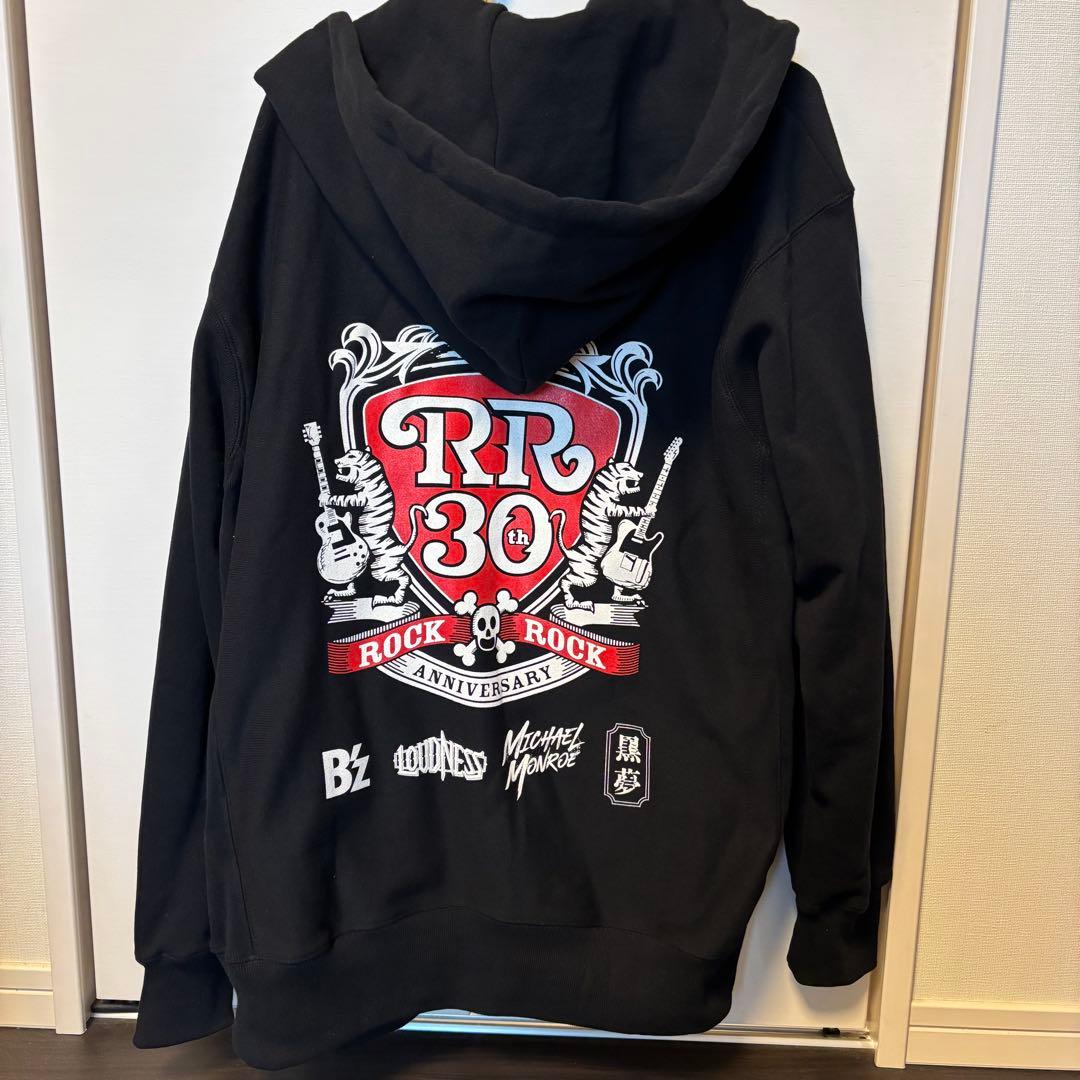 B'z パーカー◆ジップ フーディー L ◆ロックロック フェス