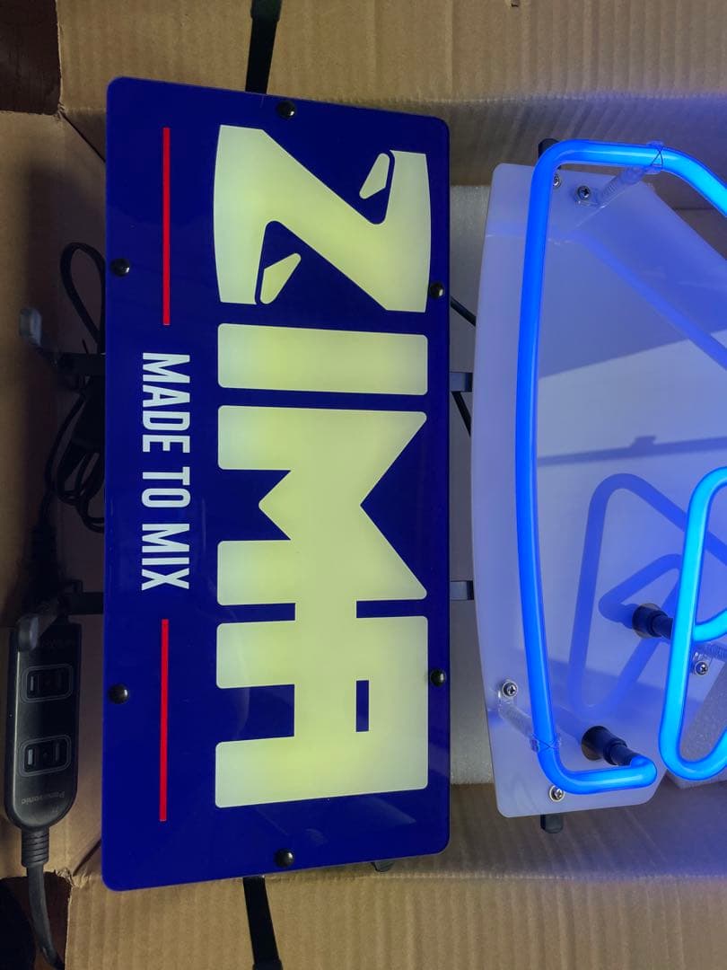 【非売品】希少 ZIMA ジーマ ネオンサイン ネオン管 新ロゴ 電飾 ガラス管