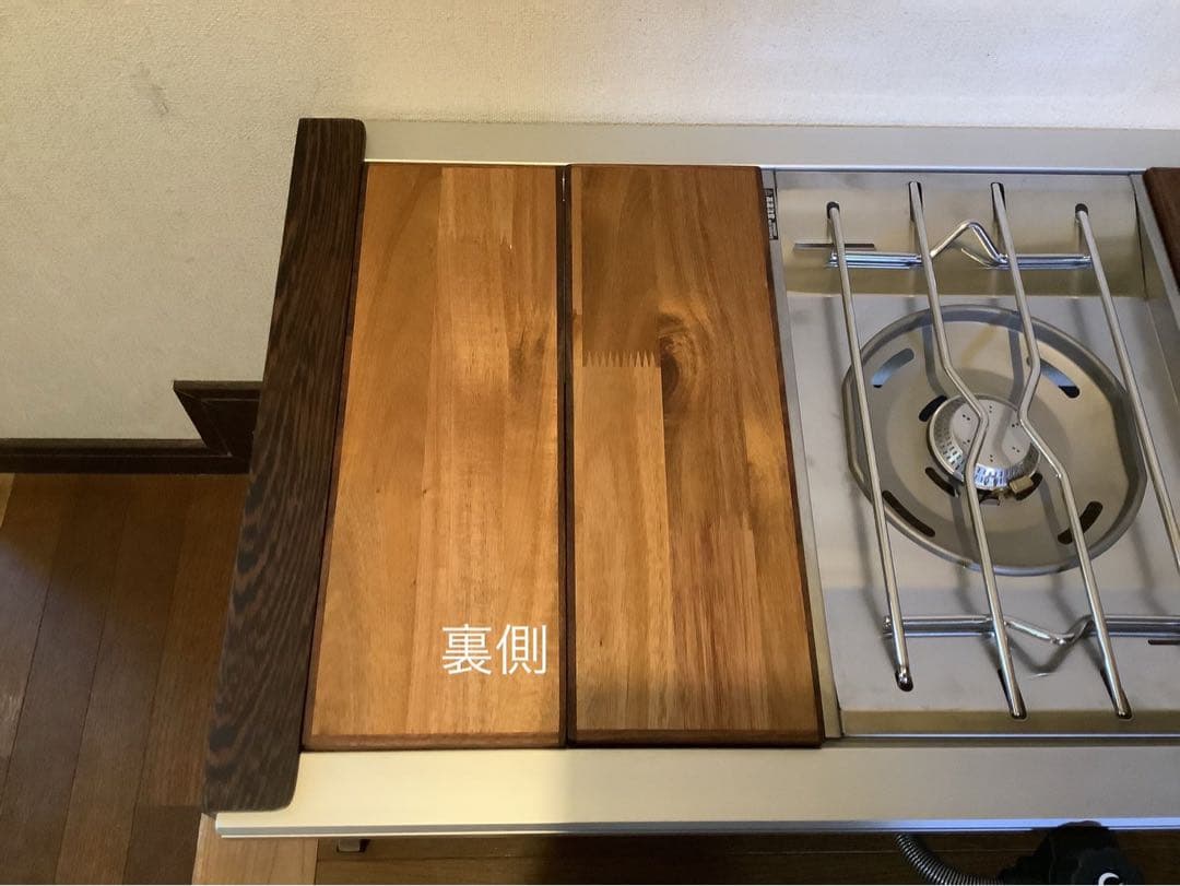 IGTテーブル天板　ハーフユニット2枚　ヘキサゴン128ウォールナット