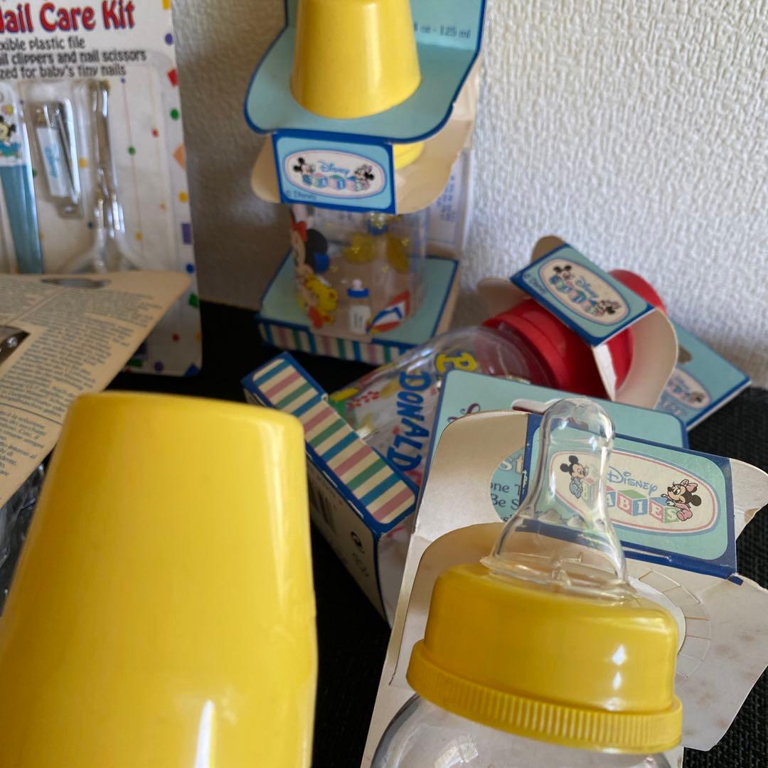 1990年代レトロアンティークミッキー哺乳瓶Disney baby bottle