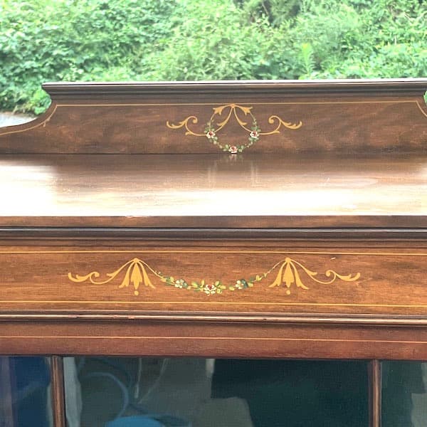 関西限定　送料別　アンティーク　キュリオケース　飾り棚　イギリス