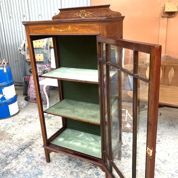関西限定　送料別　アンティーク　キュリオケース　飾り棚　イギリス