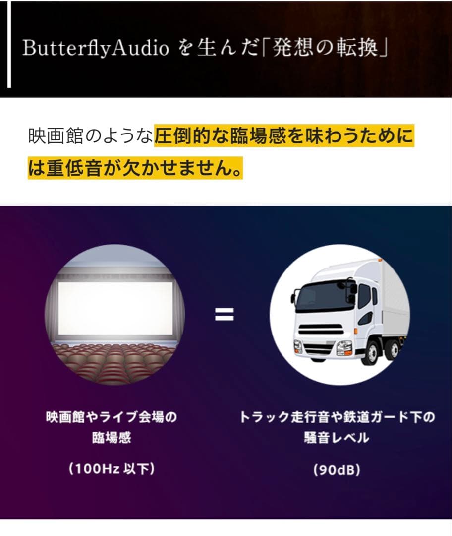 臨場感にこだわり辿り着いた新体感サウンドギア。アイワButterflyAudio