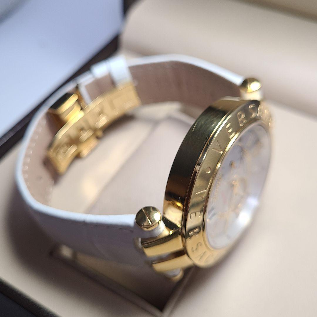 【美品】VERSACE　デュアルタイム　純正ベルト　電池交換済み　腕時計