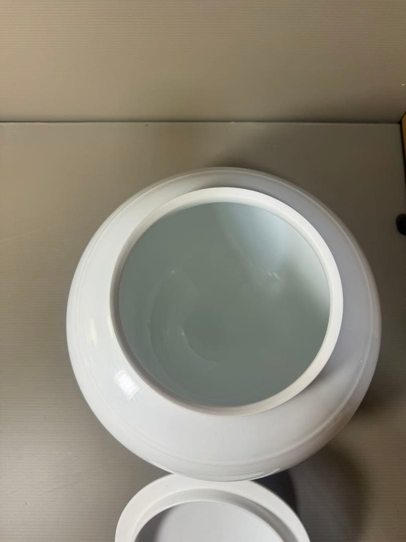 2348 清六窯　高麗庵　中村清六　白磁　壷　蓋物　未使用