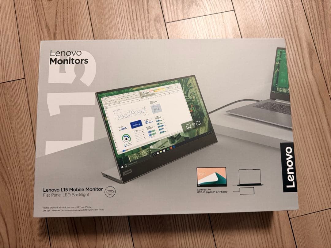 モバイルモニターLenovo L15 (15.6型モバイル/1920×1080)