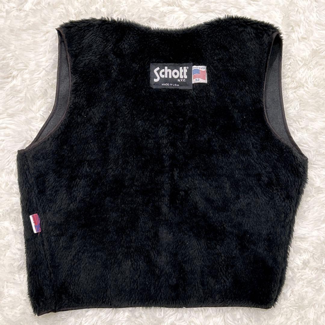 Schott ショット レザージャケット牛革 32 シングルライダース 黒USA