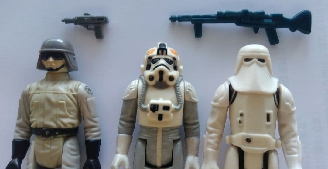 銃付き スターウォーズ オールドケナーフィギュア帝国軍セット