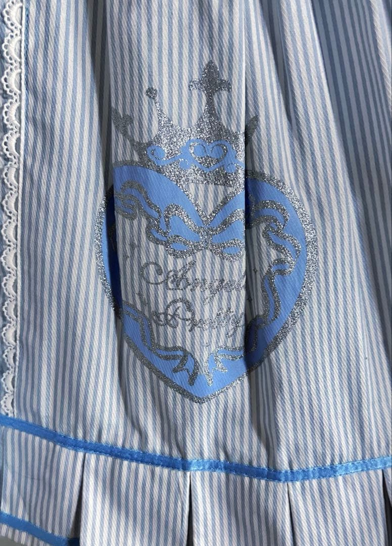 AngelicPrettyグリッタートランプ スカート サックス ⭐︎リボン欠品