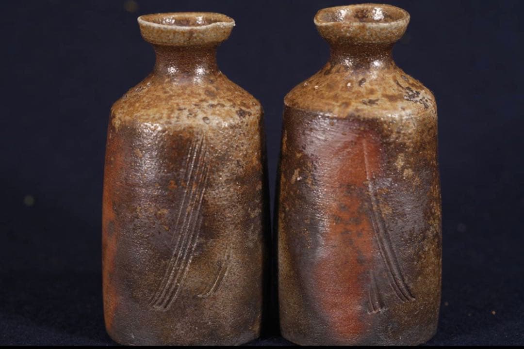 う*ふ様 備前焼　小西陶古　酒器セット徳利 お猪口 お酒　ぐい呑み