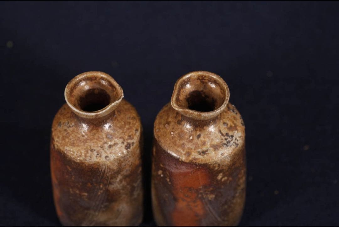 う*ふ様 備前焼　小西陶古　酒器セット徳利 お猪口 お酒　ぐい呑み