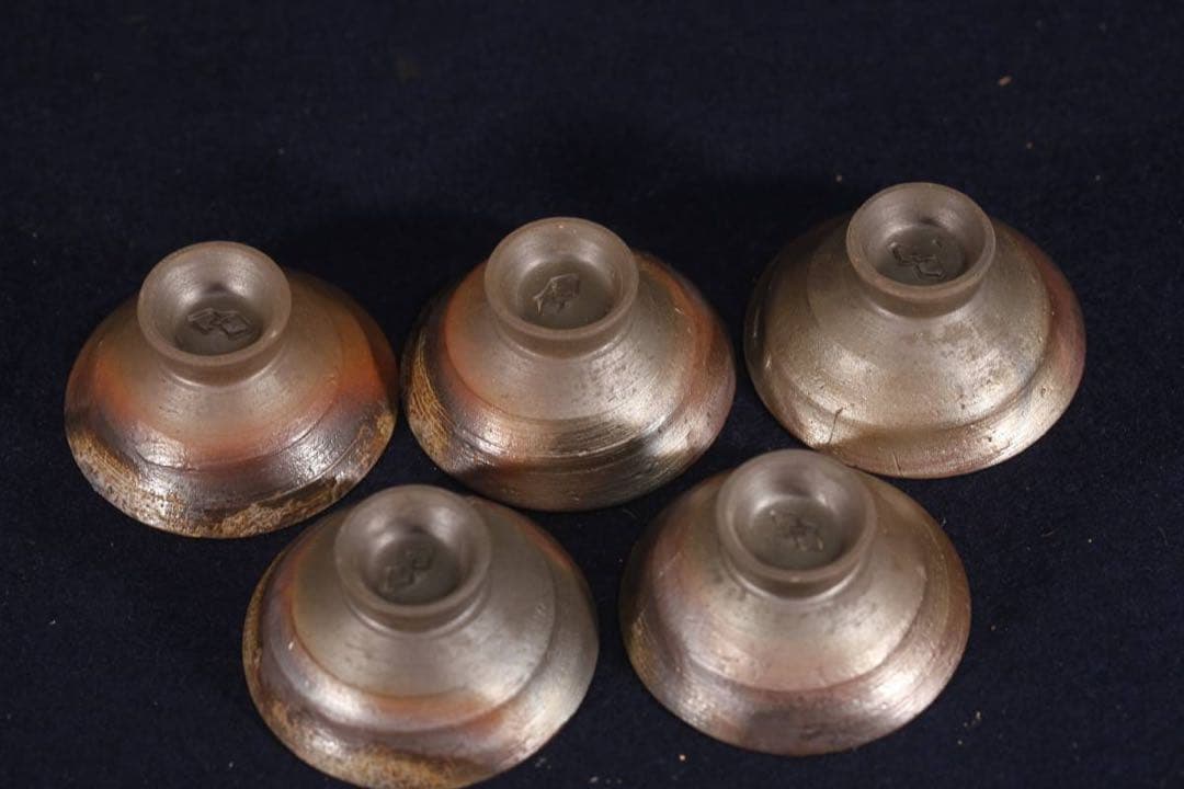 う*ふ様 備前焼　小西陶古　酒器セット徳利 お猪口 お酒　ぐい呑み