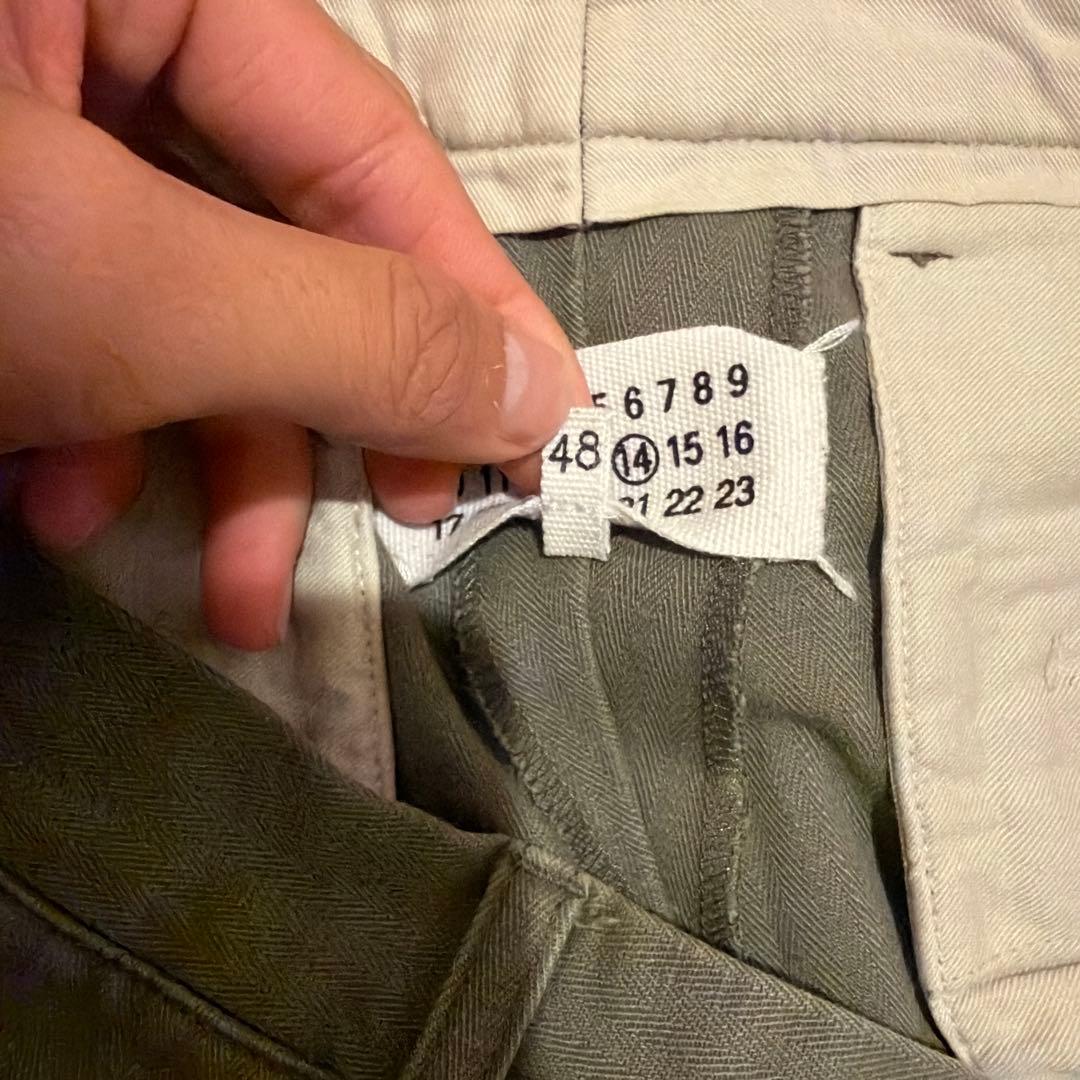 オリーブグリーン チノパン マルジェラ