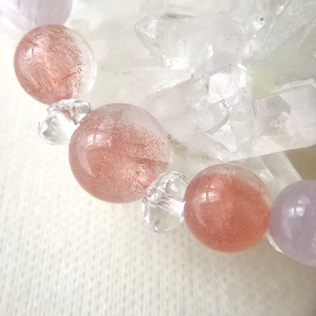 小唄 ★ブレスレット ストロベリークォーツ ♪ 353