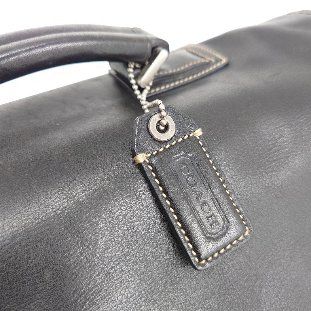 COACH オールドコーチ ビジネスバッグ 2way レザー 黒 トンプソン