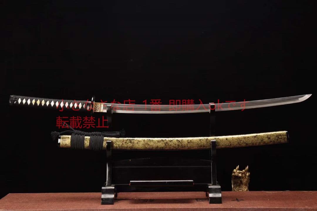 26寸百製鋼高性能研磨武士刀一九幽閻羅  古兵器 武具  日本刀 模造刀 居合刀