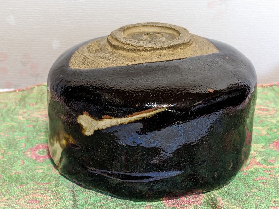 ♦赤膚焼 幕末明治 遠州七窯 赤膚山印 抹茶盌 コレクション 骨董品アンティーク