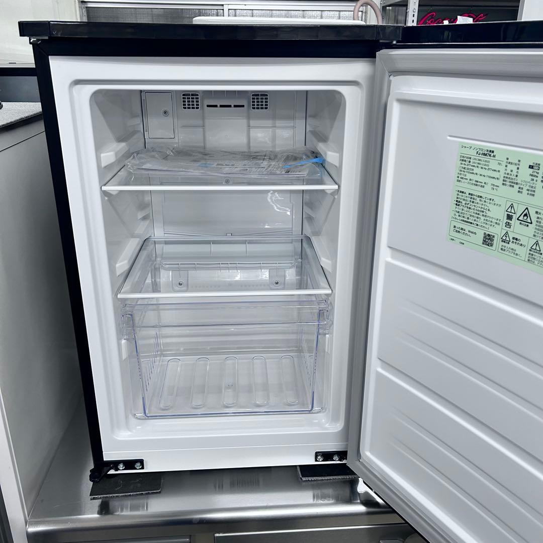 5434【極美品】シャープ ファン式冷凍庫 72L 1ドア FJ-HM7K-H
