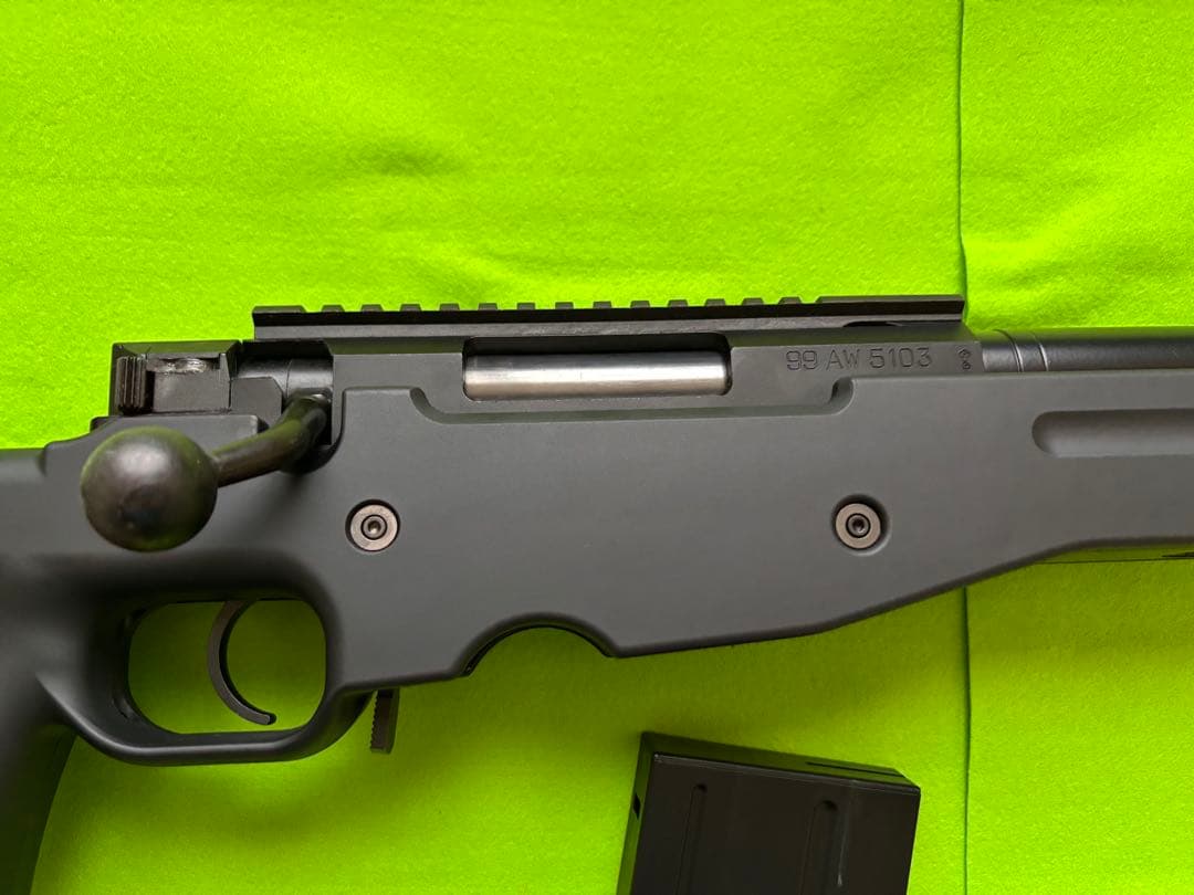 （赤色）東京マルイ エアガン L96 AWS ブラック