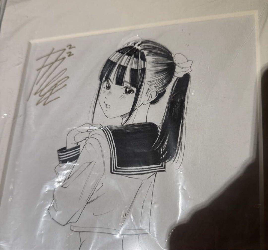 ガガイモ　会場限定1点物　セーラー尻　直筆　原画　個展　黒網美人