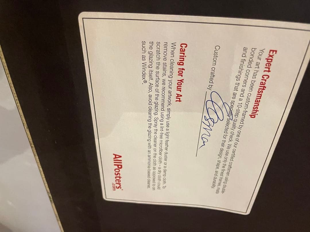 イヴ・クライン　アートポスター　額装　青