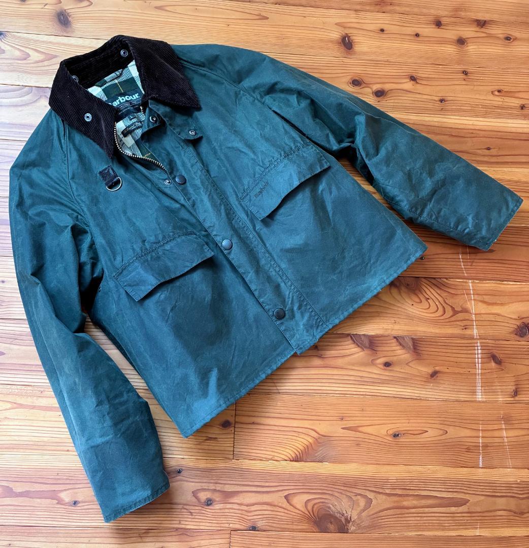 Barbour SPEY(スペイ) WAX JACKET セージグリーン L