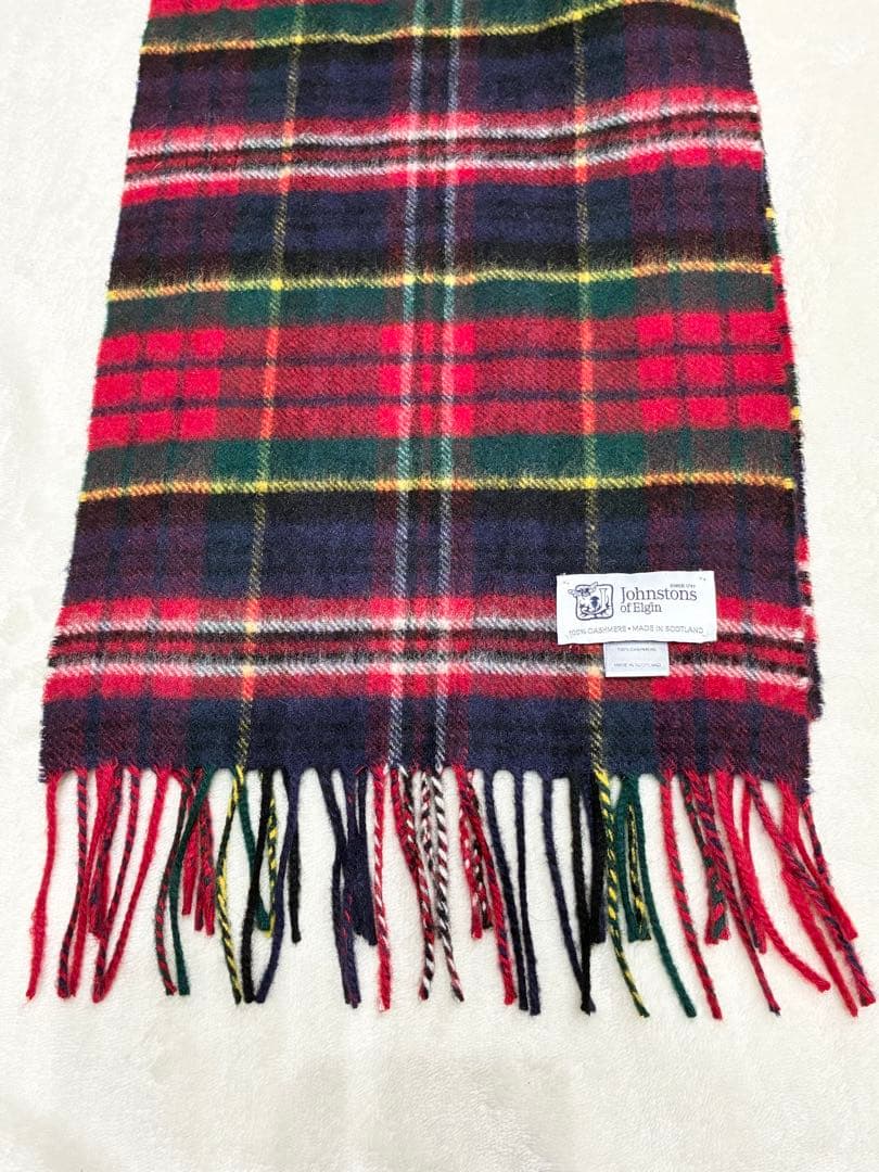 JOHNSTONS OF ELGIN★カシミヤマフラー★ジョンストンズ