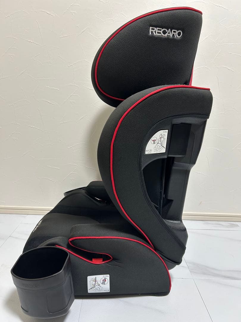 美品❗️RECARO レカロ　J3 ジュニアシート　レッドブラック