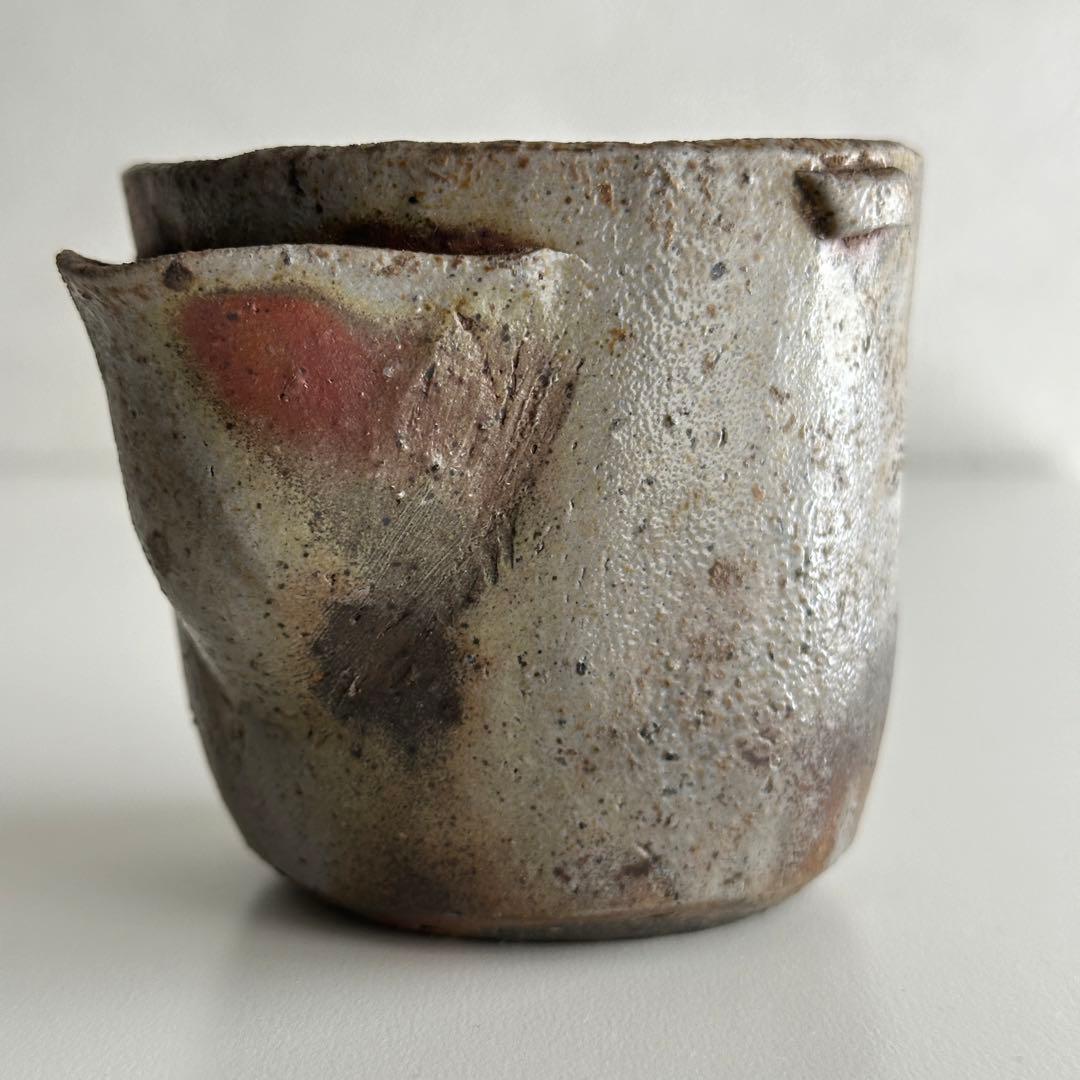 山本陶秀 備前 茶器 宝瓶 蓋なし品 合わせ箱