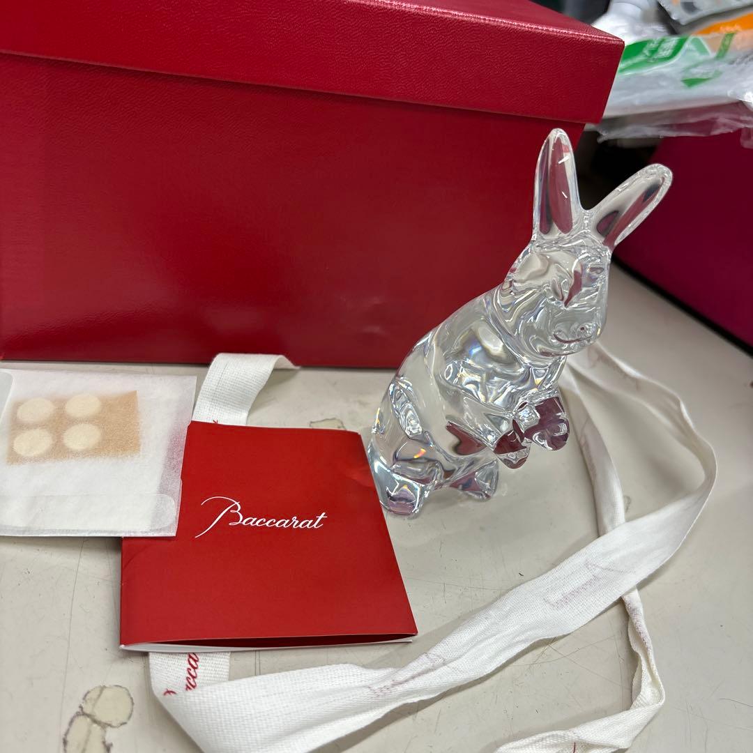 【沖縄、北海道以外の方】バカラ　ウサギ　置物