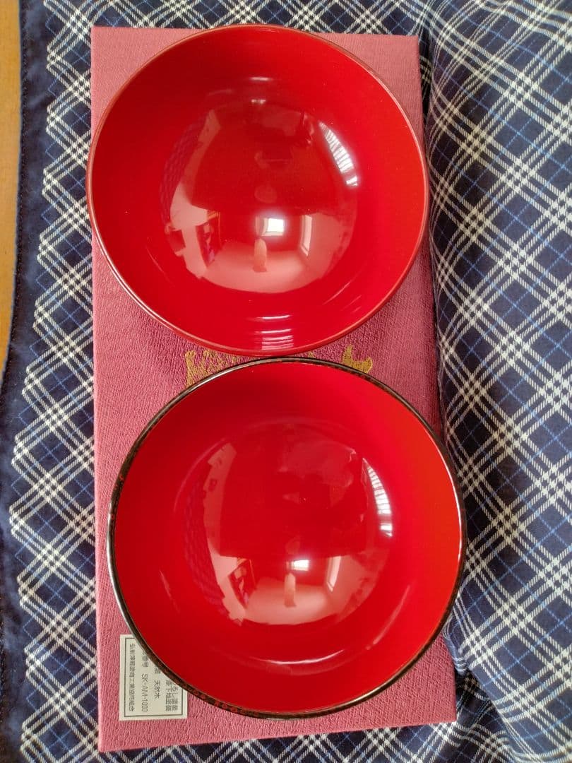 津軽七々子塗り　夫婦汁椀２個セット