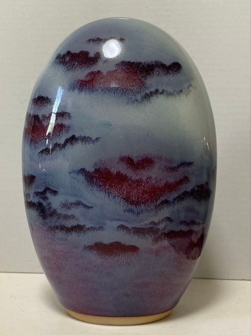 中国美術 陶器釣窯 花生 置物