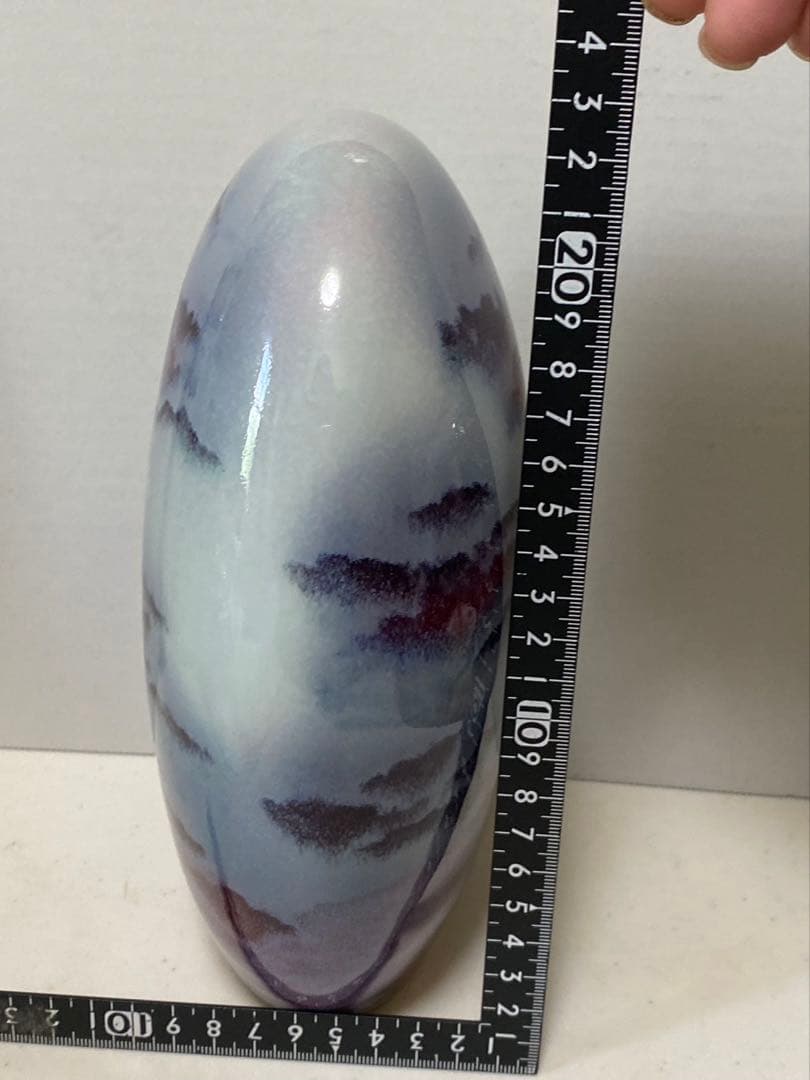 中国美術 陶器釣窯 花生 置物