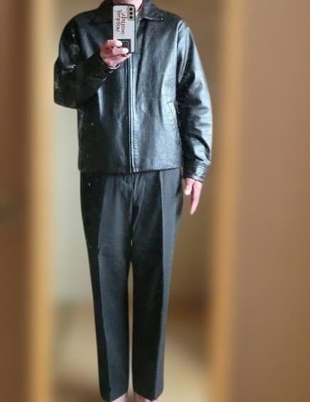 オールドギャップ　レザージャケット　ブラック　S