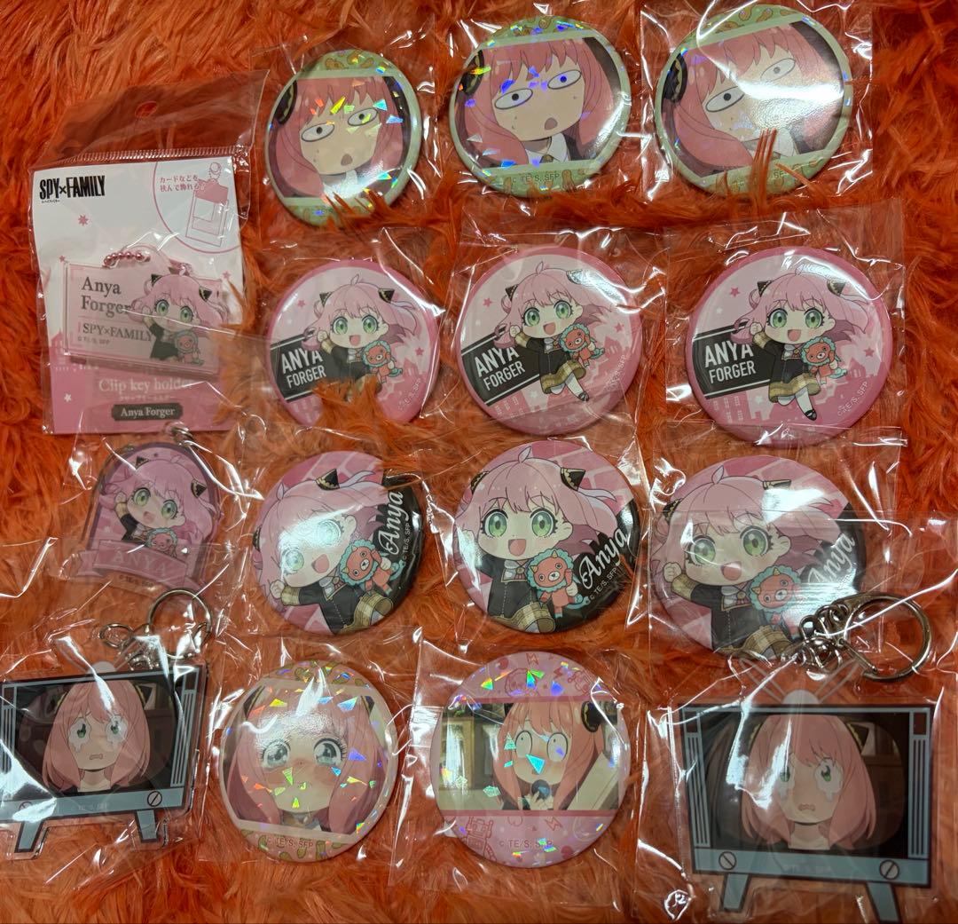 スパイファミリーグッズセット　缶バッジキーホルダー等