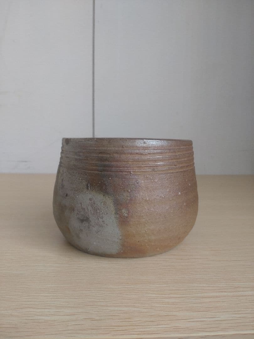 【備前名工】乗松俊行　建水　茶道具　生花　窯変　茶碗　金重陶陽　山本陶秀　藤原啓