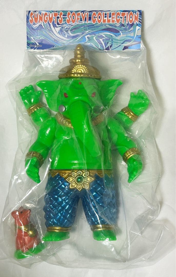 サンガッツ本舗 ガネーシャ グリーンハンズカラー　SUNGUTS ソフビ